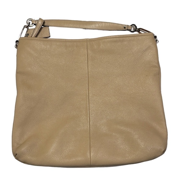 Coach 27858 Madison Pebbled Leather Hobo Handbag in Golden Tan - Picture 4 of 12